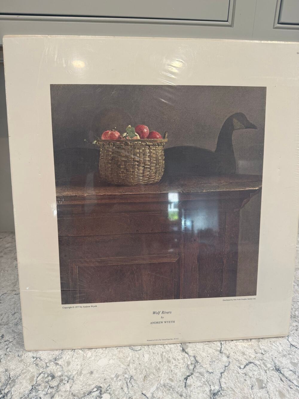 Andrew Wyeth’s Still Life Lithograph Titled Wolf Rivers 1977 19X17.75"